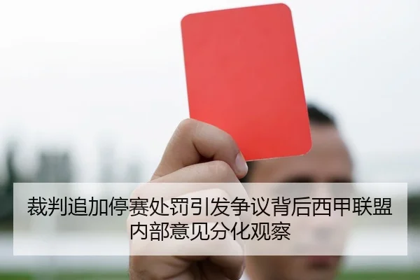 裁判追加停赛处罚引发争议背后西甲联盟内部意见分化观察