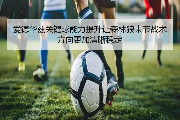 爱德华兹关键球能力提升让森林狼末节战术方向更加清晰稳定